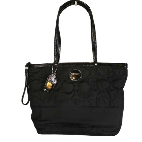 EUC Coach Quilted Signature Pattern Tote Bag - Picture 1 of 6